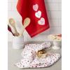 image:imageDII Valentines Day Collection Kitchen Dishtowel Set 18x28 Woven Check 3 PieceSweet Talk