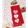 image:imageDII Valentines Day Collection Kitchen Dishtowel Set 18x28 Woven Check 3 PieceSweet Talk