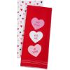 image:imageDII Valentines Day Collection Kitchen Dishtowel Set 18x28 Woven Check 3 PieceSweet Talk