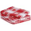 image:imageDII Valentines Day Collection Kitchen Dishtowel Set 18x28 Woven Check 3 PieceWoven Check