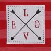 image:imageDII Valentines Day Collection Kitchen Dishtowel Set 18x28 Woven Check 3 PieceXoxo