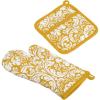 Mustard Damask Print