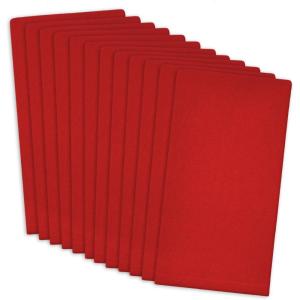 image:imageDII Cotton Buffet Napkin Set 16x16 White 12 PieceTango Red