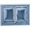 image:imageDII Farmhouse Chicken Wire Storage Baskets with Liner Set of 5 Antique Denim Assorted Sizes