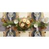 image:imageDII 100 Cotton Machine Washable Everyday Hemstitch Kitchen Table Runner for Dinner Parties Events Decor 14x72  GrayGrey