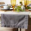 image:imageDII 100 Cotton Machine Washable Everyday Hemstitch Kitchen Table Runner for Dinner Parties Events Decor 14x72  GrayGrey