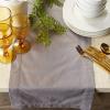 image:imageDII 100 Cotton Machine Washable Everyday Hemstitch Kitchen Table Runner for Dinner Parties Events Decor 14x72  GrayGrey