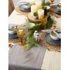 image:imageDII 100 Cotton Machine Washable Everyday Hemstitch Kitchen Table Runner for Dinner Parties Events Decor 14x72  GrayGrey