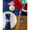 image:imageDII 100 Cotton Machine Washable Everyday Hemstitch Kitchen Table Runner for Dinner Parties Events Decor 14x72  GrayNautical Blue