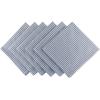 image:imageDII 100 Cotton Seersucker Striped Tabletop Collection Gray Table Runner 14x108 1 PieceBlue