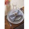 image:imageDII 100 Cotton Seersucker Striped Tabletop Collection Gray Table Runner 14x108 1 PieceBlue