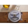 image:imageDII 100 Cotton Seersucker Striped Tabletop Collection Gray Table Runner 14x108 1 PieceBlue