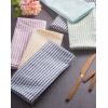 image:imageDII 100 Cotton Seersucker Striped Tabletop Collection Gray Table Runner 14x108 1 PieceGreen