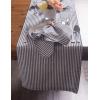 image:imageDII 100 Cotton Seersucker Striped Tabletop Collection Gray Table Runner 14x108 1 PieceGrey