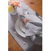 image:imageDII 100 Cotton Seersucker Striped Tabletop Collection Gray Table Runner 14x108 1 PieceGrey