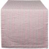 image:imageDII 100 Cotton Seersucker Striped Tabletop Collection Gray Table Runner 14x108 1 PiecePink