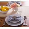 image:imageDII 100 Cotton Seersucker Striped Tabletop Collection Gray Table Runner 14x108 1 PieceYellow
