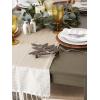 image:imageDII Bordered Dobby Woven Table Runner 15 x 108 Gray 1 PieceStone Brown