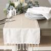 image:imageDII Bordered Dobby Woven Table Runner 15 x 108 Gray 1 PieceStone Brown