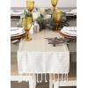 image:imageDII Bordered Dobby Woven Table Runner 15 x 108 Gray 1 PieceStone Brown