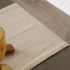 image:imageDII Bordered Dobby Woven Table Runner 15 x 108 Gray 1 PieceStone Brown