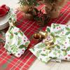 image:imageDII Boughs of Holly Collection Decorative Holiday Dining Table amp Kitchen Dcor Placemat Set 13x19Christmas Greenery 6 Count20 x 20 Set of 6