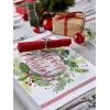 image:imageDII Boughs of Holly Collection Decorative Holiday Dining Table amp Kitchen Dcor Placemat Set 13x19Christmas Greenery 6 CountPlacemat Set  13x19