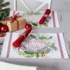 image:imageDII Boughs of Holly Collection Decorative Holiday Dining Table amp Kitchen Dcor Placemat Set 13x19Christmas Greenery 6 CountPlacemat Set  13x19