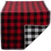 image:imageDII Buffalo Check Reversible Collection Tabletop Table Runner 14x72 Red amp Black72 x 14 Rectangular