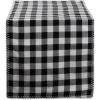 image:imageDII Buffalo Check Reversible Collection Tabletop Table Runner 14x72 Red amp Black72 x 14 Rectangular
