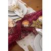 image:imageDII CAMZ38208 16 x 10 Table Runner Roll Silver SequinRed