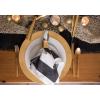 image:imageDII Cabana Dobby Stripe Tabletop Collection 18x72inch Table Runner Navy amp WhiteBlack  White