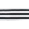 image:imageDII Cabana Dobby Stripe Tabletop Collection 18x72inch Table Runner Navy amp WhiteBlack  White