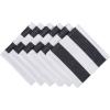 image:imageDII Cabana Dobby Stripe Tabletop Collection 18x72inch Table Runner Navy amp WhiteBlack  White