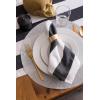 image:imageDII Cabana Dobby Stripe Tabletop Collection 18x72inch Table Runner Navy amp WhiteBlack  White