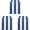 image:imageDII Cabana Dobby Stripe Tabletop Collection 18x72inch Table Runner Navy amp WhiteNavy  White