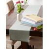 image:imageDII EcoFriendly Fine Ribbed Collection Table Runner 13x72 Honey GoldFrench Blue