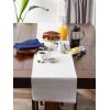 image:imageDII EcoFriendly Fine Ribbed Collection Table Runner 13x72 Honey GoldLight Gray