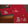 image:imageDII Embroidered Holiday Table Dcor Collection Christmas Kitchen Snowflakes Table Runner 14x54 Silver amp GoldRed