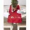 image:imageDII Embroidered Holiday Table Dcor Collection Christmas Kitchen Snowflakes Table Runner 14x54 Silver amp GoldRed
