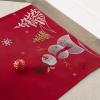 image:imageDII Embroidered Holiday Table Dcor Collection Christmas Kitchen Snowflakes Table Runner 14x54 Silver amp GoldRed