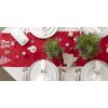 image:imageDII Embroidered Holiday Table Dcor Collection Christmas Kitchen Snowflakes Table Runner 14x54 Silver amp GoldRed
