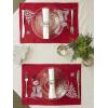 image:imageDII Embroidered Holiday Table Dcor Collection Christmas Kitchen Snowflakes Table Runner 14x54 Silver amp GoldRed