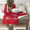 image:imageDII Embroidered Holiday Table Dcor Collection Christmas Kitchen Snowflakes Table Runner 14x54 Silver amp GoldRed