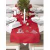 image:imageDII Embroidered Holiday Table Dcor Collection Christmas Kitchen Snowflakes Table Runner 14x54 Silver amp GoldRed