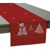 image:imageDII Embroidered Holiday Table Dcor Collection Christmas Kitchen Snowflakes Table Runner 14x54 Silver amp GoldRed