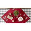 image:imageDII Embroidered Holiday Table Dcor Collection Christmas Kitchen Snowflakes Table Runner 14x54 Silver amp GoldRed