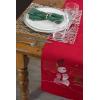image:imageDII Embroidered Holiday Table Dcor Collection Christmas Kitchen Snowflakes Table Runner 14x54 Silver amp GoldRed