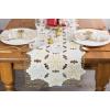 image:imageDII Embroidered Holiday Table Dcor Collection Christmas Kitchen Snowflakes Table Runner 14x54 Silver amp GoldSilver  Gold