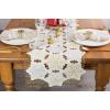image:imageDII Embroidered Holiday Table Dcor Collection Christmas Kitchen Snowflakes Table Runner 14x54 Silver amp GoldSilver  Gold